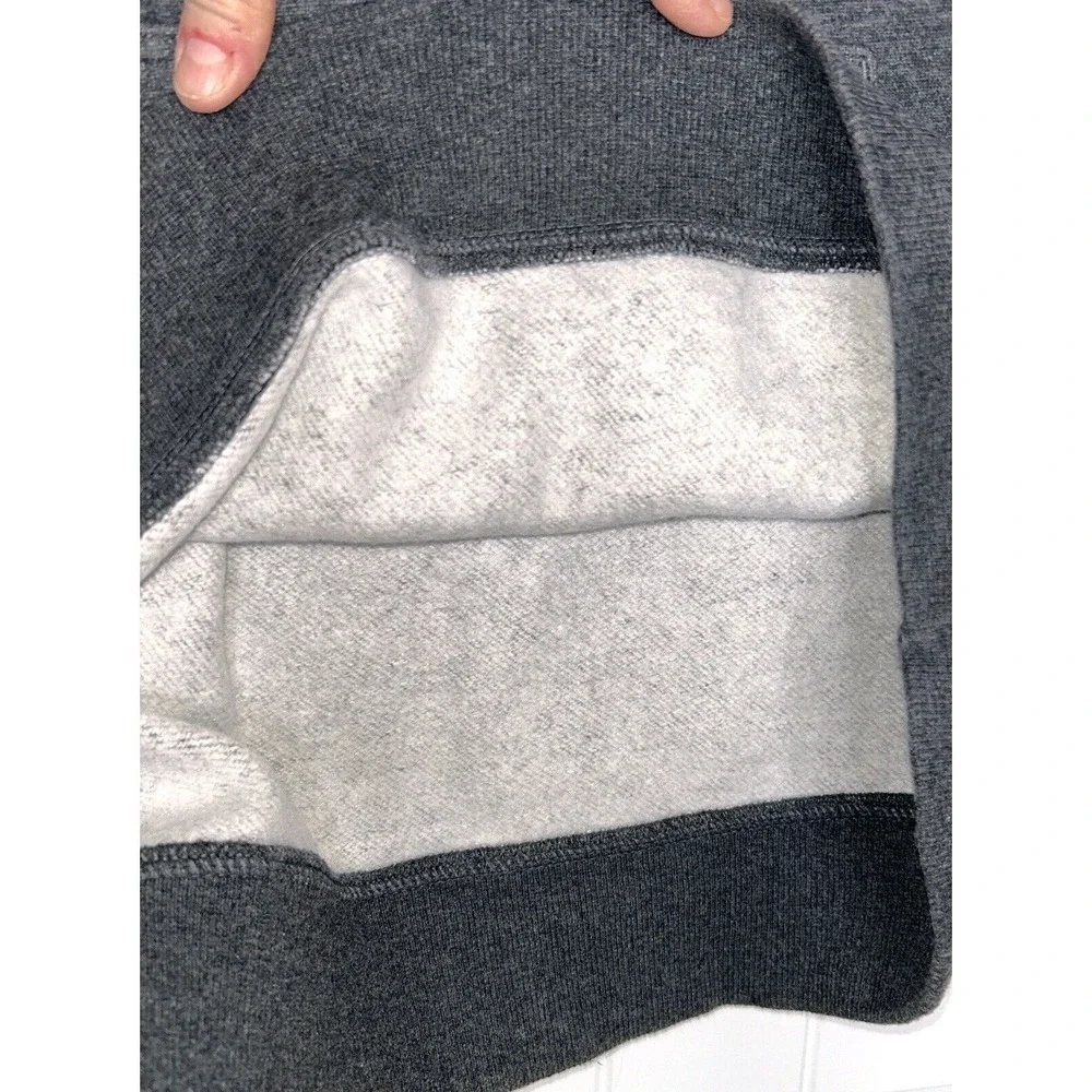 Adidas Hoodie Men's Size Large Pullover Logo Gray Neon Sweatshirt